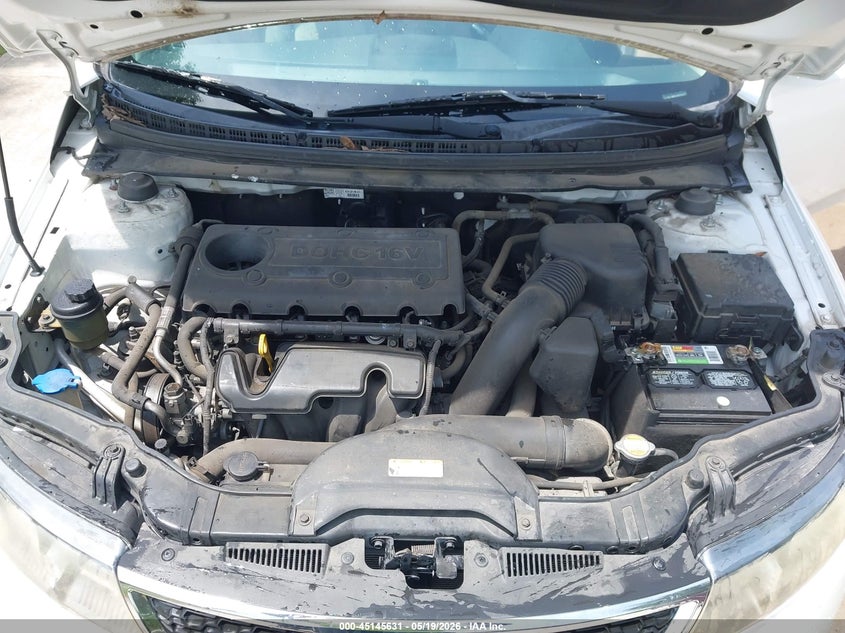 2012 Kia Forte 2.0 Ex white Lot 111045145631 Vin KNAFU4A20C5511752