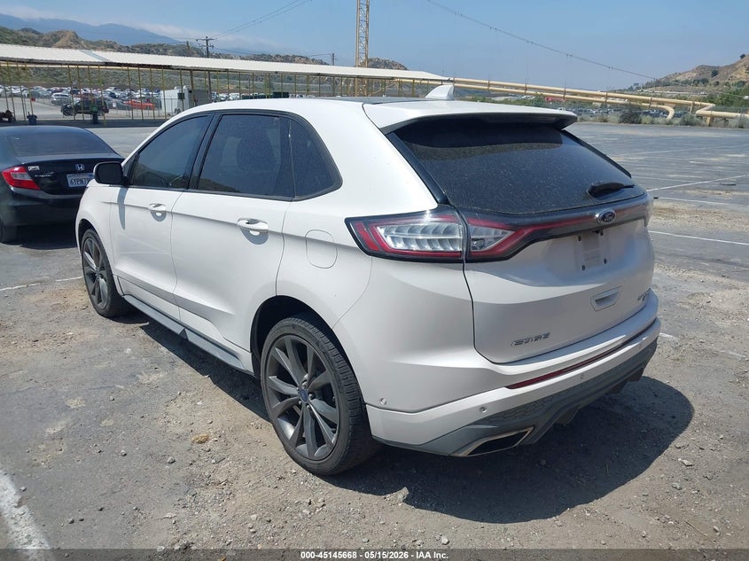 Vin: 2fmpk4apxgbc59627, lot: 45643307, ford edge sport 20163