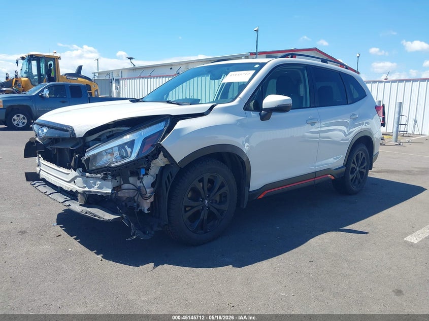 Vin: jf2skarc5lh598499, lot: 45643351, subaru forester sport 20202