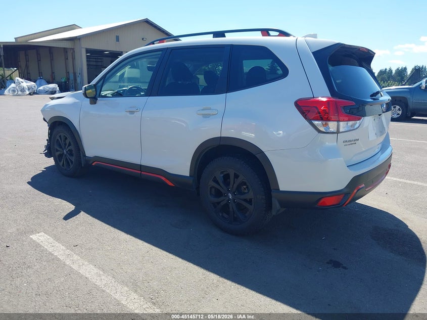 Vin: jf2skarc5lh598499, lot: 45643351, subaru forester sport 20203