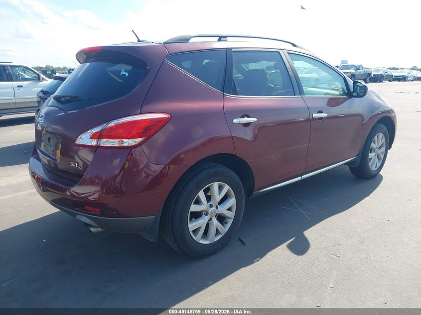 Vin: jn8az1mu8cw101824, lot: 45643398, nissan murano sl 20124