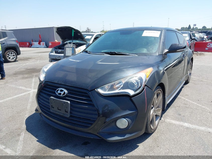 Vin: kmhtc6ae0eu204245, lot: 45643464, hyundai veloster turbo w/blue 20142