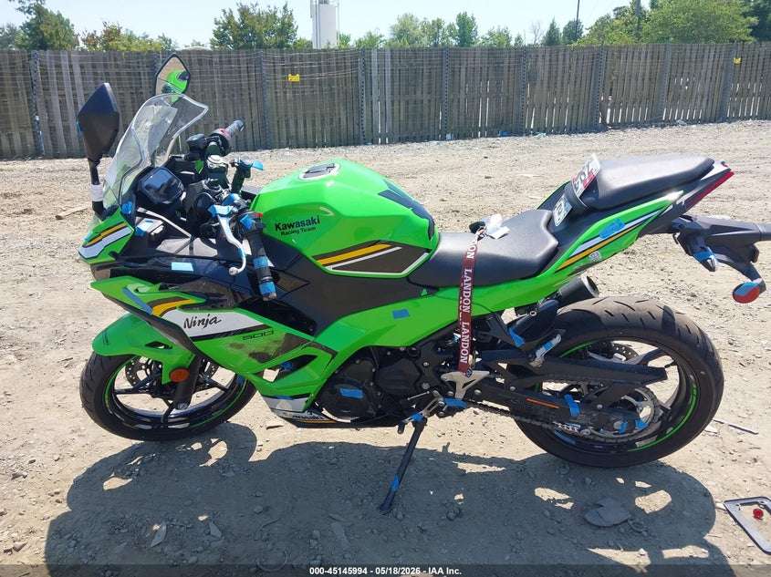 2025 Kawasaki Ex500 A/B VIN: ML5EXGJ1XSDA56358 Lot: 45145994