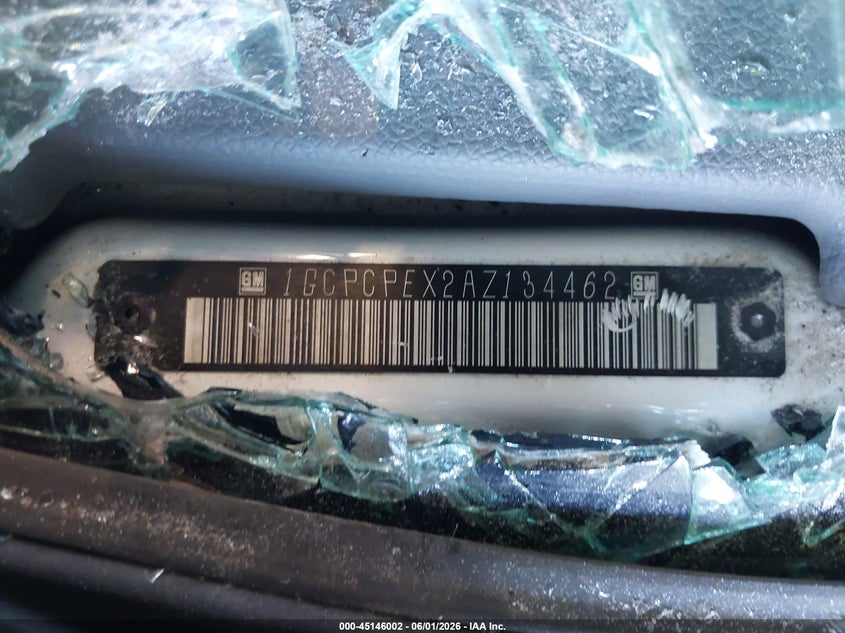 Vin: 1gcpcpex2az134462, lot: 45643639, chevrolet silverado 1500 work truck 20104