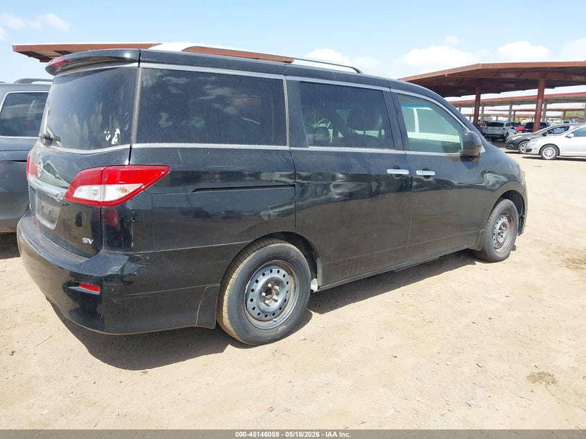 Vin: jn8ae2kp6e9106732, lot: 45643698, nissan quest sv 20144