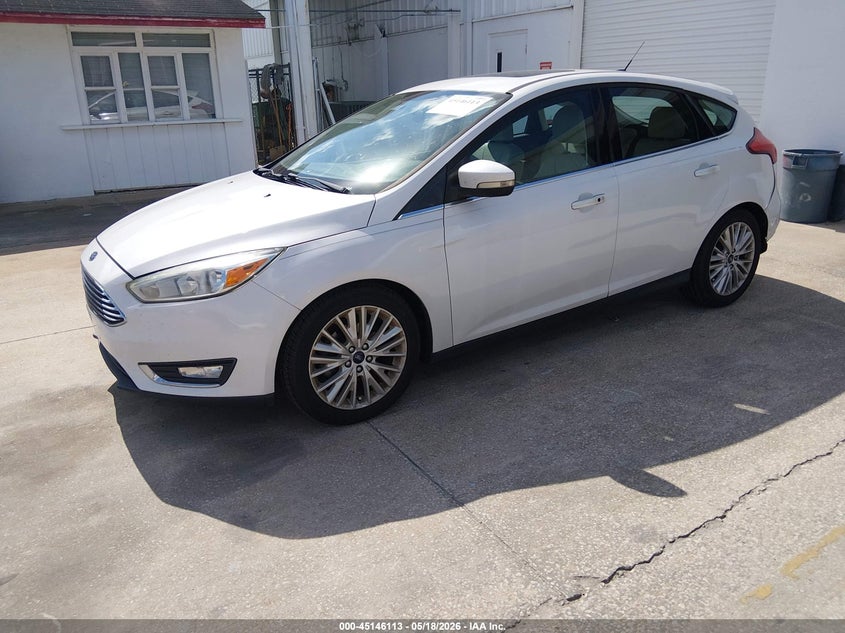 Vin: 1fadp3n23hl212948, lot: 45643752, ford focus titanium 20172