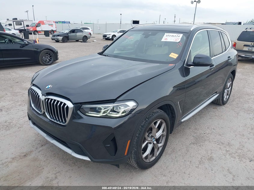 Vin: 5ux53dp0xn9m46782, lot: 45643763, bmw x3 xdrive30i 20222