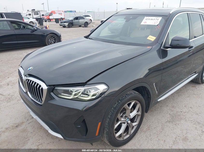2022 BMW X3 2.0L I-4 DI, DOHC, V(VIN: 5UX53DP0XN9M46782