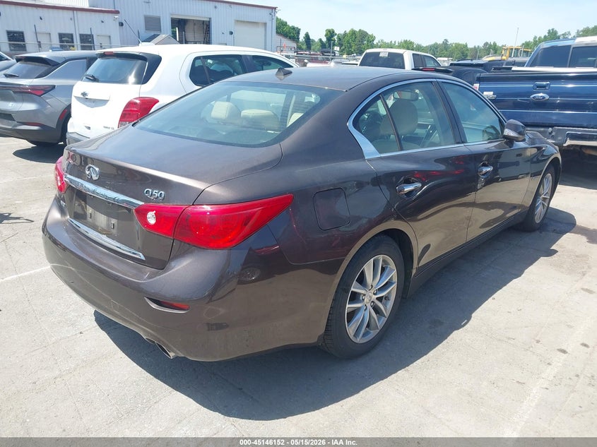 Vin: jn1av7ar4em701185, lot: 45643791, infiniti q50 hybrid premium 20144