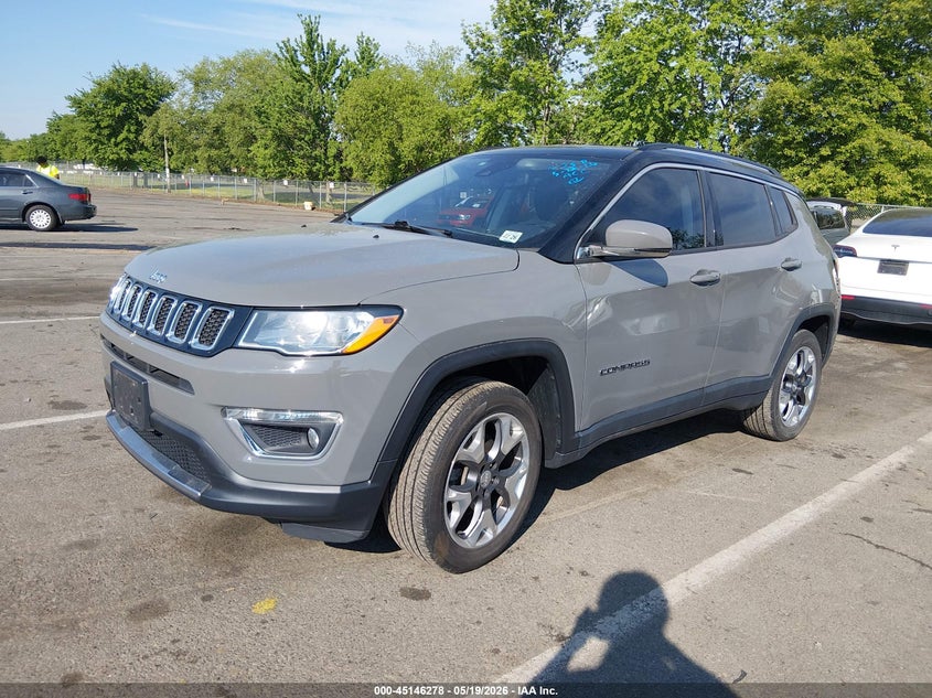 Vin: 3c4njdcb1mt506971, lot: 45643917, jeep compass limited 4x4 20212