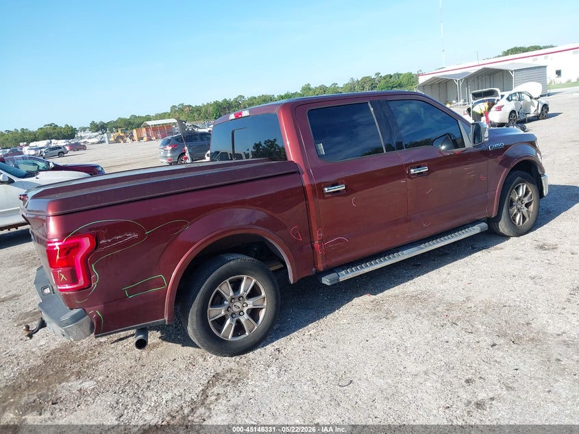 Vin: 1ftew1cp4gfc56023, lot: 45643970, ford f-150 lariat 20164