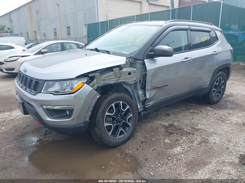 Vin: 3c4njddb6kt639057, lot: 45644036, jeep compass trailhawk 4x4 20192