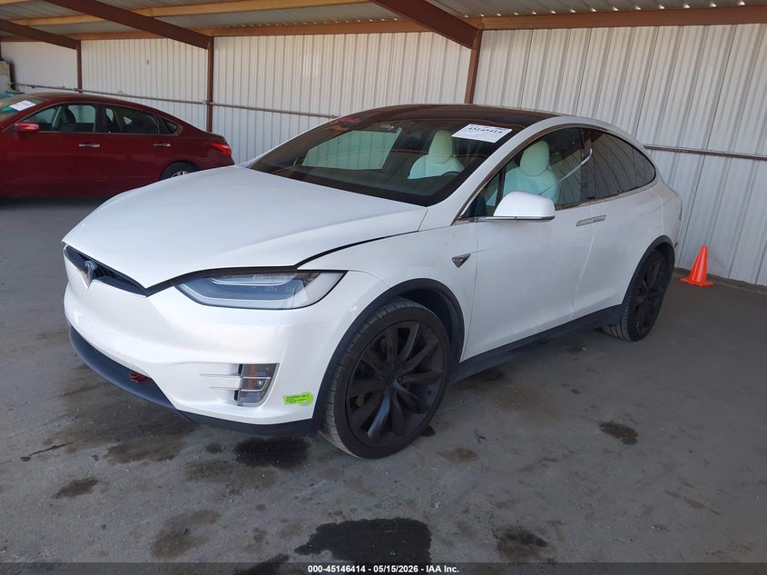 Vin: 5yjxcbe46kf181932, lot: 45644053, tesla model x p100d/performance 20192