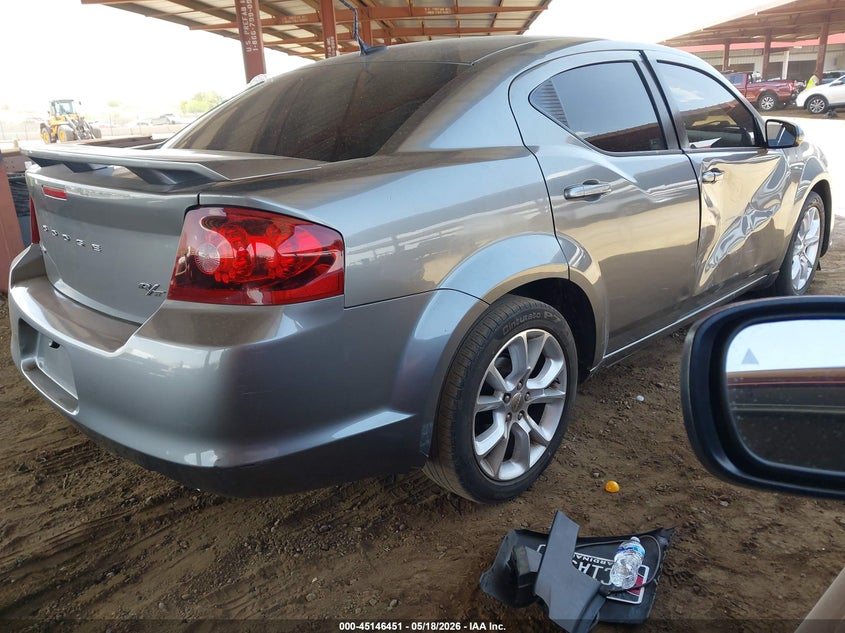 Vin: 1c3cdzbg9dn664116, lot: 45644089, dodge avenger r/t 20134