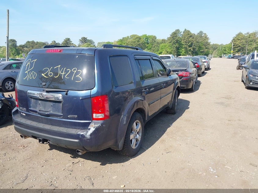 Vin: 5fnyf4h50ab005906, lot: 45644174, honda pilot ex-l 20104