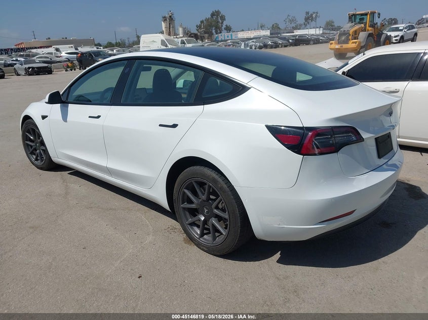Vin: 5yj3e1ea6nf362025, lot: 45644458, tesla model 3 rear-wheel drive 20223