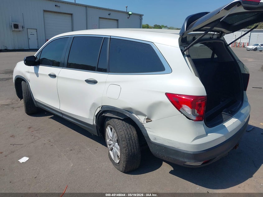 Vin: 5fnyf6h17hb001614, lot: 45644483, honda pilot lx 20173