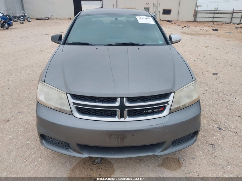 2013 DODGE AVENGER SEDAN 2.4L I-4 DOHC, VVT, 173HP