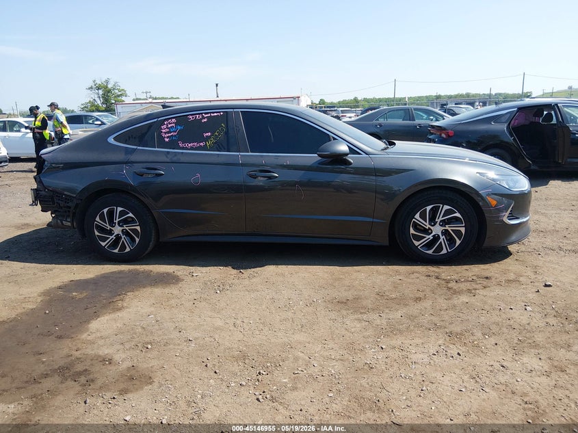 VIN KMHL24JJ2LA009752 2020 HYUNDAI SONATA HYBRID BLUE