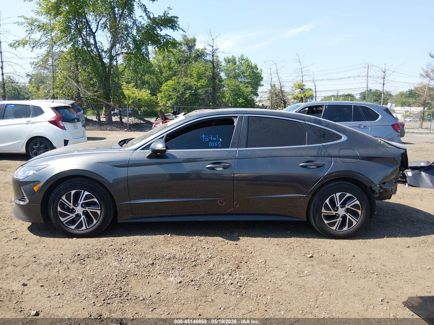 VIN KMHL24JJ2LA009752 2020 HYUNDAI SONATA HYBRID BLUE
