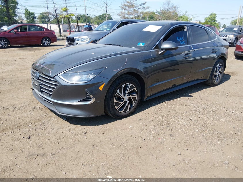 VIN KMHL24JJ2LA009752 2020 HYUNDAI SONATA HYBRID BLUE
