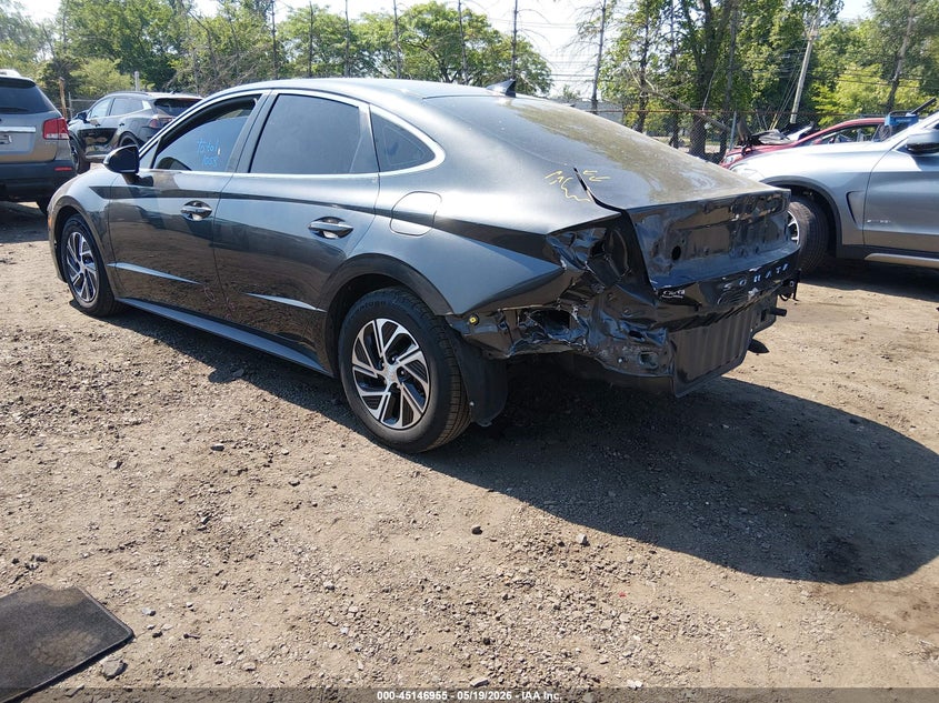 VIN KMHL24JJ2LA009752 2020 HYUNDAI SONATA HYBRID BLUE