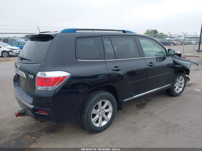 Vin: jtebc3eh0b2003905, lot: 45644818, toyota highlander hybrid base v6 20114