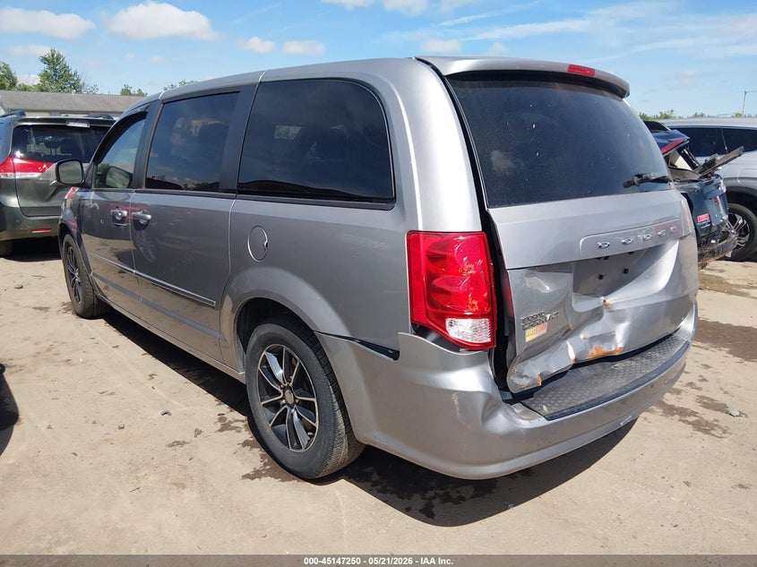 Vin: 2c4rdgbg6gr163881, lot: 45644889, dodge grand caravan se plus 20163