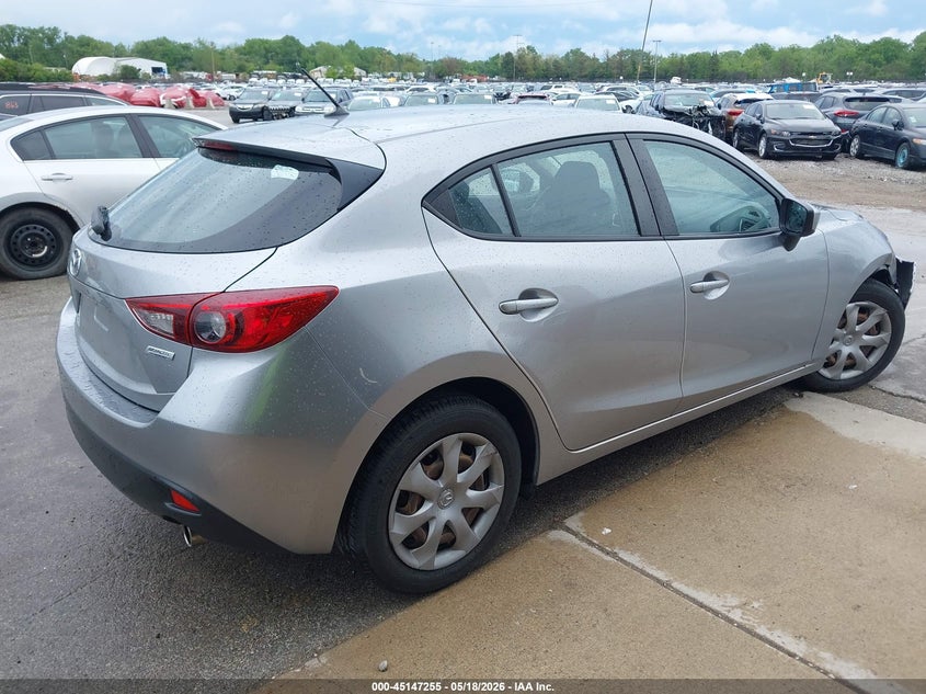 Vin: jm1bm1k77f1225063, lot: 45644894, mazda mazda3 i sport 20154