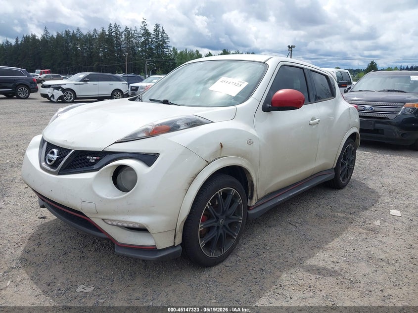 Vin: jn8df5mv8et150080, lot: 45644961, nissan juke nismo rs 20142