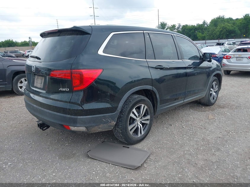 Vin: 5fnyf6h57hb052551, lot: 45645003, honda pilot ex-l 20174