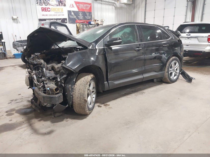 Vin: 2fmpk3k9xhbb53061, lot: 45645059, ford edge titanium 20172
