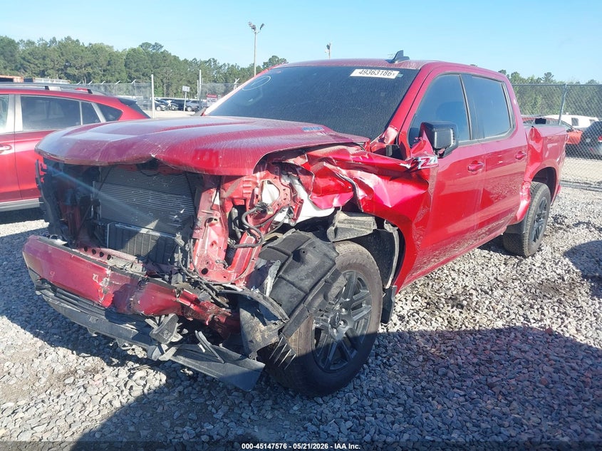 VIN 1GCUKEE89SZ213499 2025 CHEVROLET SILVERADO 1500 4WD  SHORT BED RST