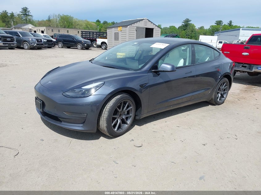 Vin: 5yj3e1eb3pf676968, lot: 45645442, tesla model 3 long range dual motor all-wheel drive 20232