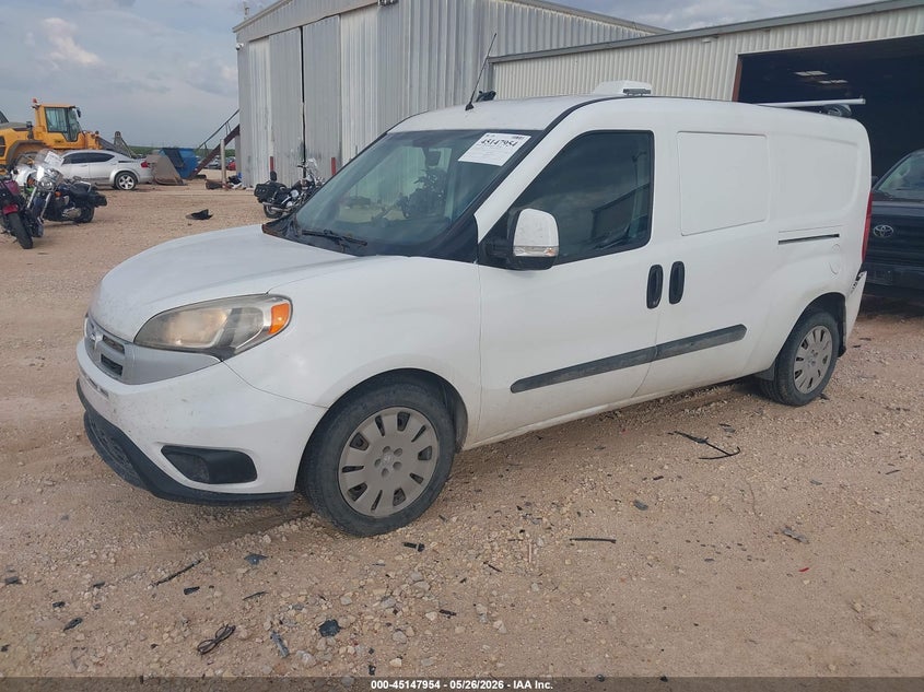 Vin: zfberfbb7h6e76435, lot: 45645593, ram promaster city tradesman slt 20172