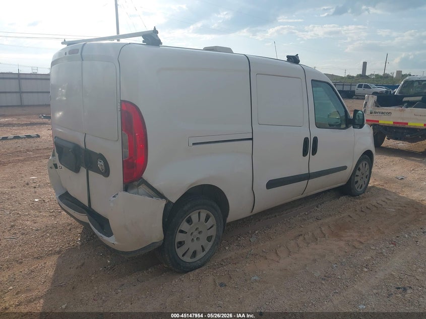 Vin: zfberfbb7h6e76435, lot: 45645593, ram promaster city tradesman slt 20174