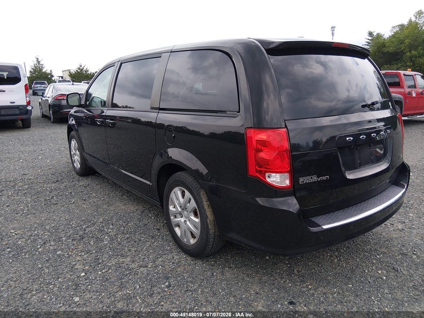 Vin: 2c4rdgbgxjr318617, lot: 45645661, dodge grand caravan se 20183