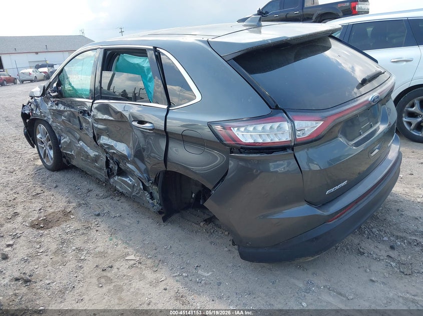 Vin: 2fmpk4k8xjbb22329, lot: 45645804, ford edge titanium 20183