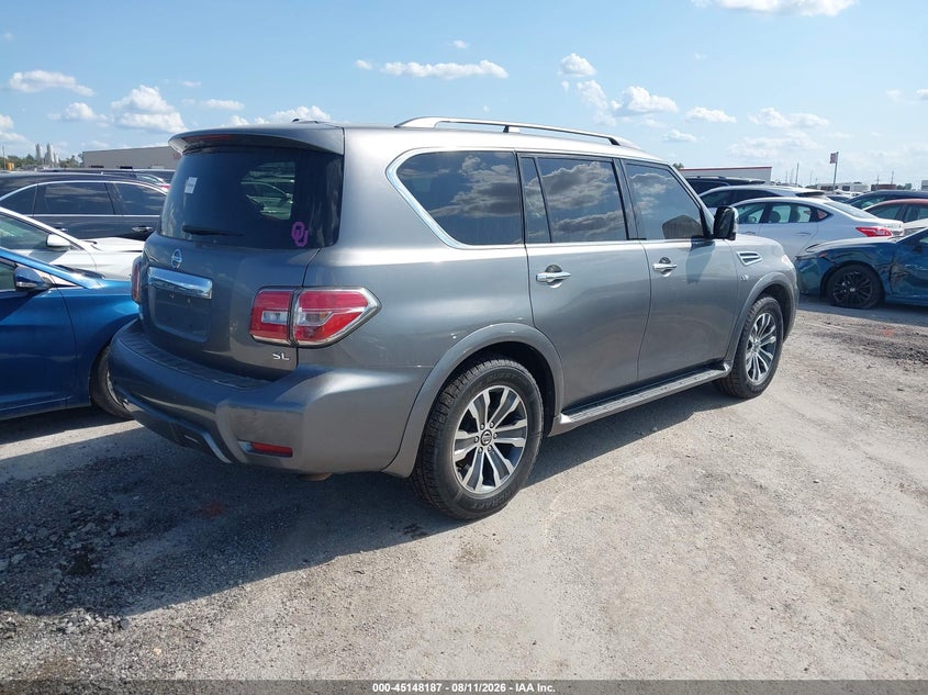 Vin: jn8ay2ncxl9619544, lot: 45645837, nissan armada sl 4wd 20204
