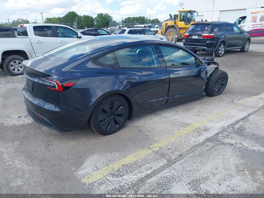 Vin: 5yj3e1ea5sf075061, lot: 45646001, tesla model 3 long range rear-wheel drive/standard rear-wheel drive 20254