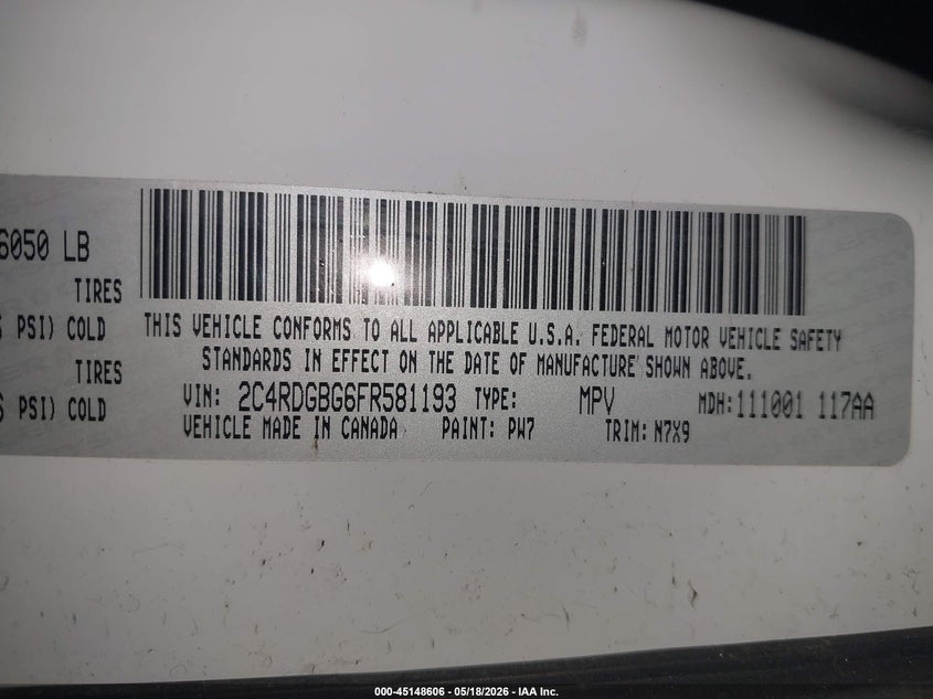 2015 Dodge Grand Caravan - widok 9