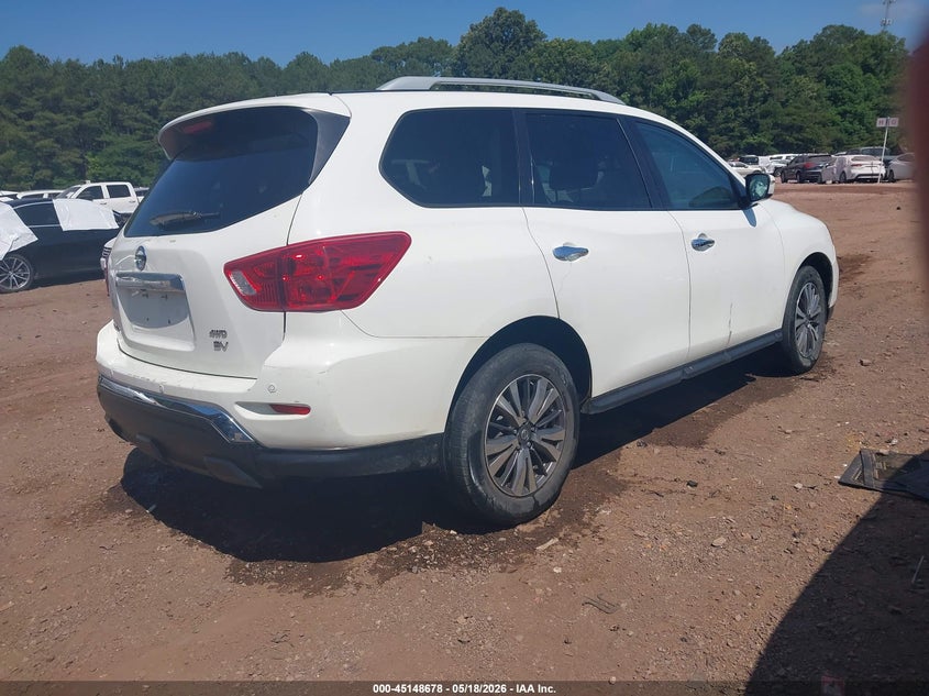 Vin: 5n1dr2mmxjc641961, lot: 45646331, nissan pathfinder sv 20184