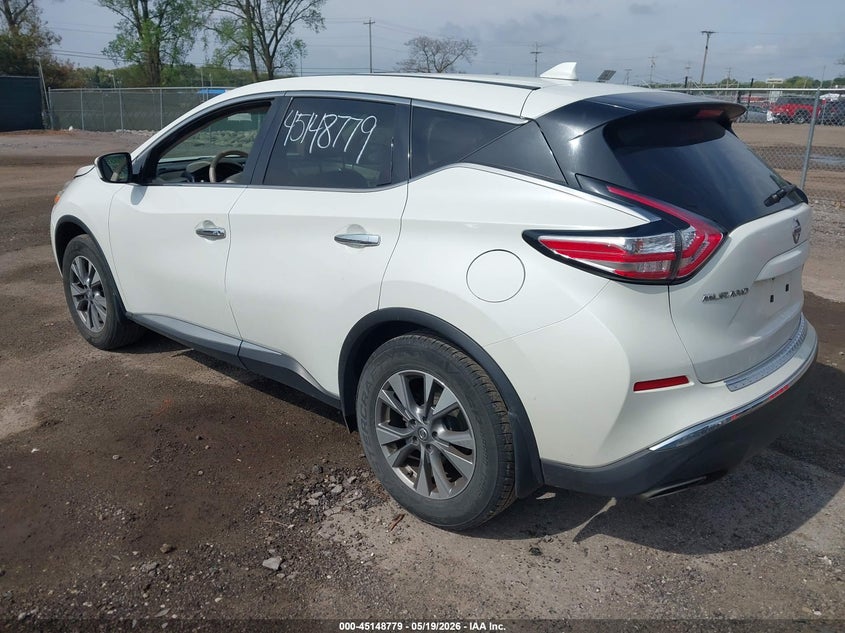 Vin: 5n1az2mh1gn148396, lot: 45646432, nissan murano s 20163