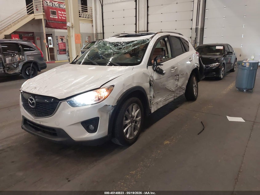 Vin: jm3ke4dy7f0506653, lot: 45646476, mazda cx-5 grand touring 20152