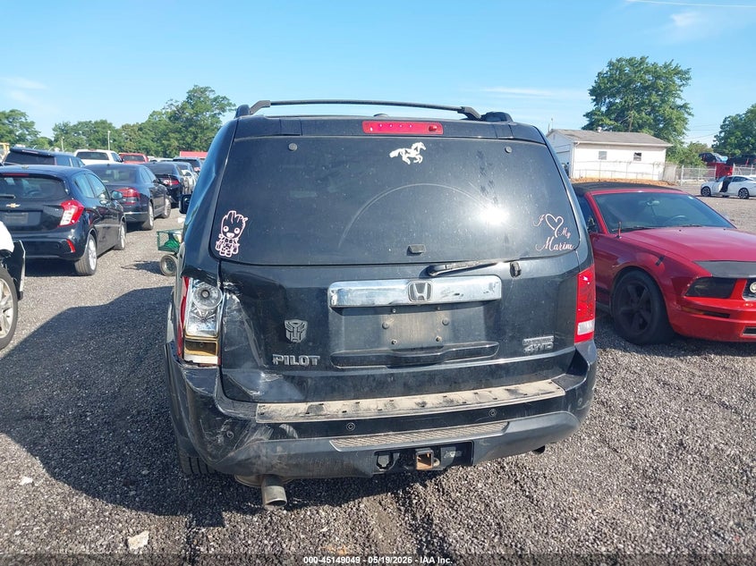 2012 Honda Pilot 3.5 Touring black Lot 111045149049 Vin 5FNYF4H90CB039401