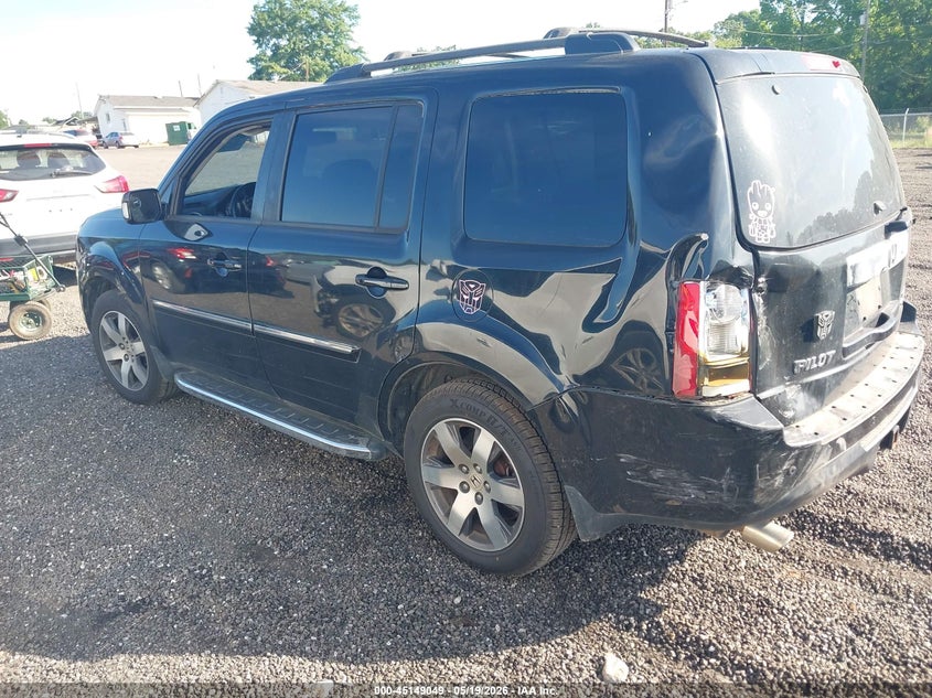 2012 Honda Pilot 3.5 Touring black Lot 111045149049 Vin 5FNYF4H90CB039401