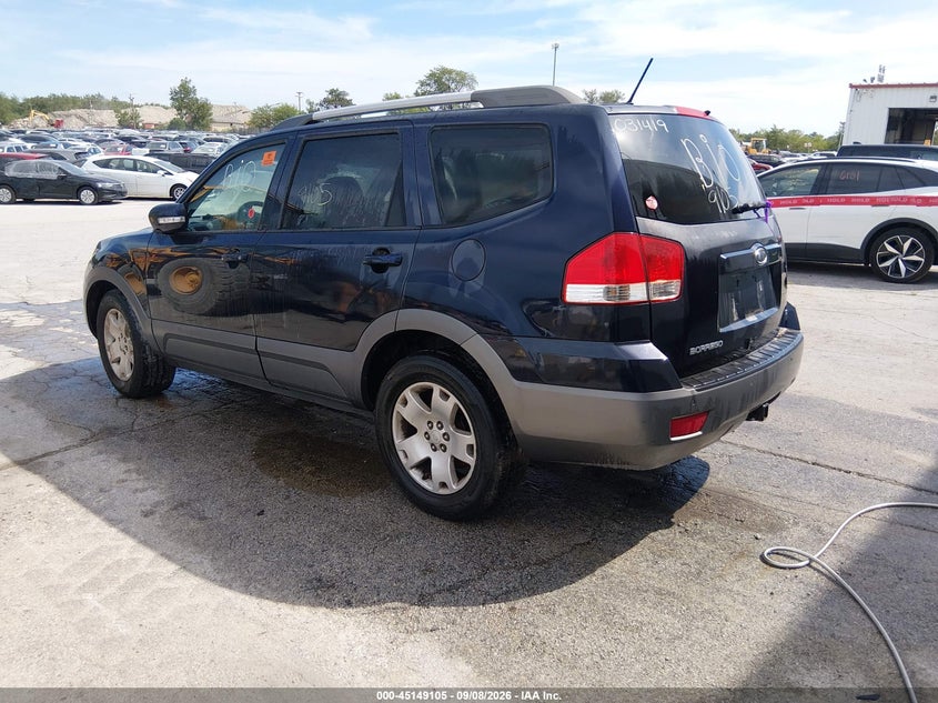 KIA BORREGO 2009 VIN KNDJJ741795031419
