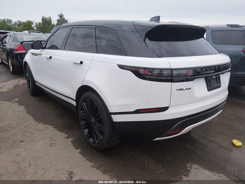 Vin: salyl2ex5ta814003, lot: 45646764, land rover range rover velar p250 dynamic se 20263