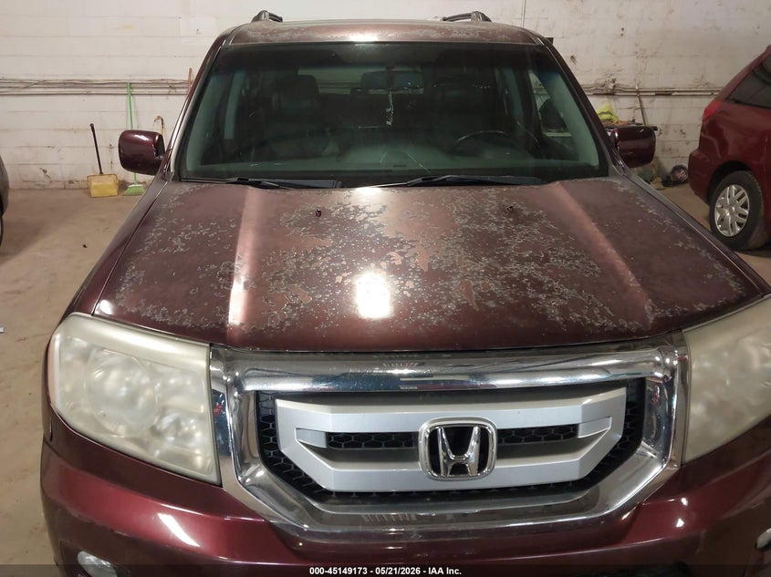 2009 Honda Pilot 3.5 Touring purple Lot 111045149173 Vin 5FNYF48949B053715