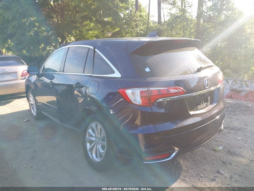 Vin: 5j8tb3h51gl014704, lot: 45646872, acura rdx technology   acurawatch plus packages/technology package 20163